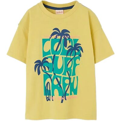 Boboli Knit T-Shirt For Boy -Bci 162 Yellow 162 Boboli Knit T-Shirt For Boy -Bci 162 Yellow 162