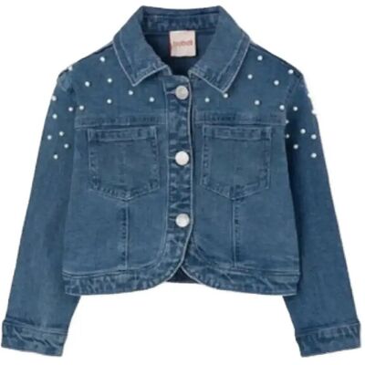 Boboli Denim Jacket Stretch For Girl -Bci 98 Blue 98 Boboli Denim Jacket Stretch For Girl -Bci 98 Blue 98