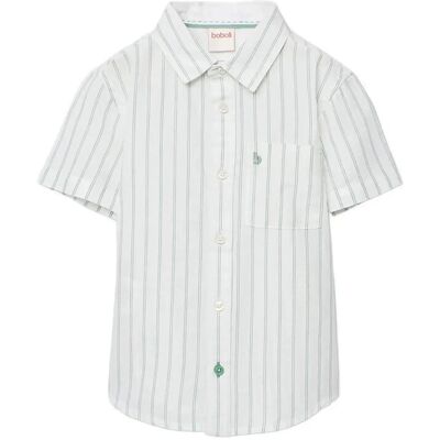 Boboli Shirt Linen Striped For Boy -Bci 98 White 98 Boboli Shirt Linen Striped For Boy -Bci 98 White 98
