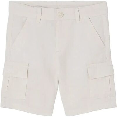 Boboli Linen Bermuda Shorts For Boy -Bci 110 Beige 110 Boboli Linen Bermuda Shorts For Boy -Bci 110 Beige 110