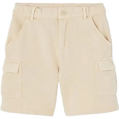 Boboli Fleece Bermuda Shorts For Boy -Bci 98 Cream 98 Boboli Fleece Bermuda Shorts For Boy -Bci 98 Cream 98
