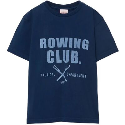 Boboli Knit T-Shirt Dye For Boy -Bci 162 Blue 162 Boboli Knit T-Shirt Dye For Boy -Bci 162 Blue 162