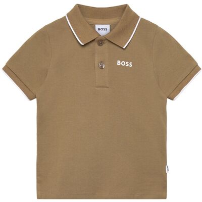 Boss Short Sleeve Polo 81 Brown 81 Boss Short Sleeve Polo 81 Brown 81