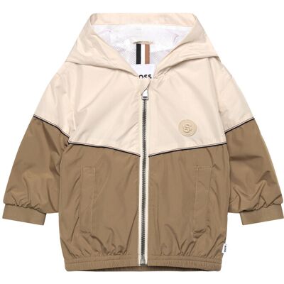 Boss Hooded Windbreaker 81 Cream 81 Boss Hooded Windbreaker 81 Cream 81