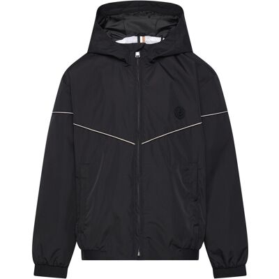 Boss Hooded Jacket 162 Black 162 Boss Hooded Jacket 162 Black 162