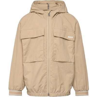 Boss Hooded Windbreaker 116 Beige 116 Boss Hooded Windbreaker 116 Beige 116