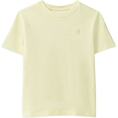 Calvin Mono Mini Badge Reg T-Shirt 140 Yellow 140 Calvin Mono Mini Badge Reg T-Shirt 140 Yellow 140
