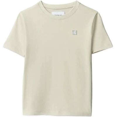 Calvin Mono Mini Badge Reg T-Shirt 164 Beige 164 Calvin Mono Mini Badge Reg T-Shirt 164 Beige 164