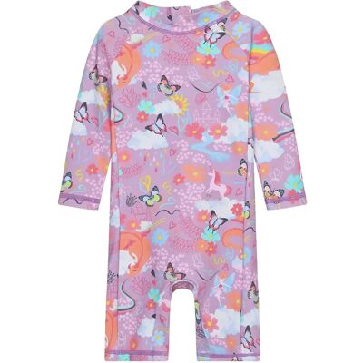 Color Kids Baby Suit L/S, Aop - Upf 60 80 Purple 80 Color Kids Baby Suit L/S, Aop - Upf 60 80 Purple 80