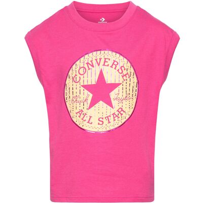 Converse Kt-S/S Knit Top 155/159 Pink 155/159 Converse Kt-S/S Knit Top 155/159 Pink 155/159