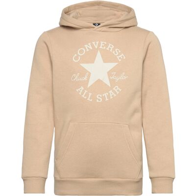 Converse Po-Pull-Over Hoody 155/159CM Beige 155/159CM Converse Po-Pull-Over Hoody 155/159CM Beige 155/159CM