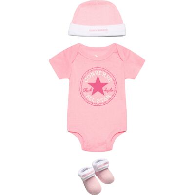 Converse C1-Bodysuit+Hat+Bootie 50/68 Pink 50/68 Converse C1-Bodysuit+Hat+Bootie 50/68 Pink 50/68