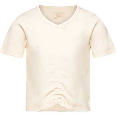 Creamie T-Shirt Ss Rib 116 Cream 116 Creamie T-Shirt Ss Rib 116 Cream 116