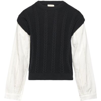 Creamie Pullover Shirt 104 Black 104 Creamie Pullover Shirt 104 Black 104