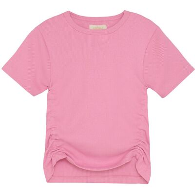 Creamie T-Shirt Ss Rib 140 Pink 140 Creamie T-Shirt Ss Rib 140 Pink 140