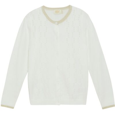 Creamie Cardigan Pointelle 104 Cream 104 Creamie Cardigan Pointelle 104 Cream 104