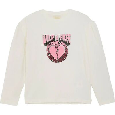 Creamie T-Shirt Ls 134 White 134 Creamie T-Shirt Ls 134 White 134