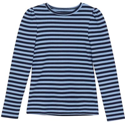 Creamie T-Shirt Ls Rib Stripe 116 Blue 116 Creamie T-Shirt Ls Rib Stripe 116 Blue 116