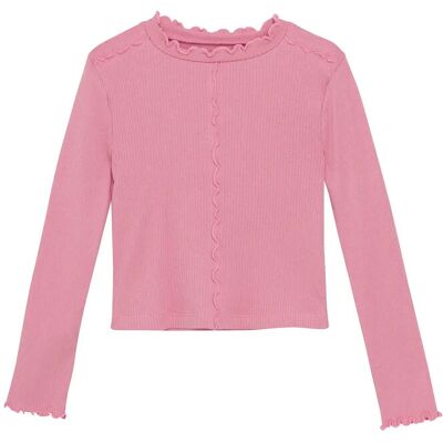 Creamie T-Shirt Ls Rib 104 Pink 104 Creamie T-Shirt Ls Rib 104 Pink 104