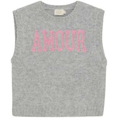 Creamie Slipover Knit 110\116 Grey 110\116 Creamie Slipover Knit 110\116 Grey 110\116