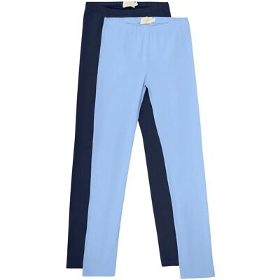 Creamie Leggings 2-Pack 98 Blue 98 Creamie Leggings 2-Pack 98 Blue 98