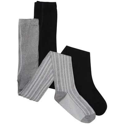 Creamie Stockings 2-Pack 104\110 Grey 104\110 Creamie Stockings 2-Pack 104\110 Grey 104\110