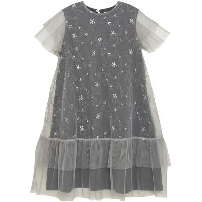 Creamie Dress Sequins Mesh 122 Grey 122 Creamie Dress Sequins Mesh 122 Grey 122