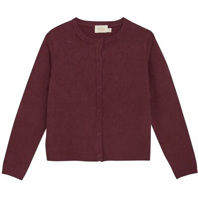 Creamie Cardigan Pointelle 98 Red 98 Creamie Cardigan Pointelle 98 Red 98