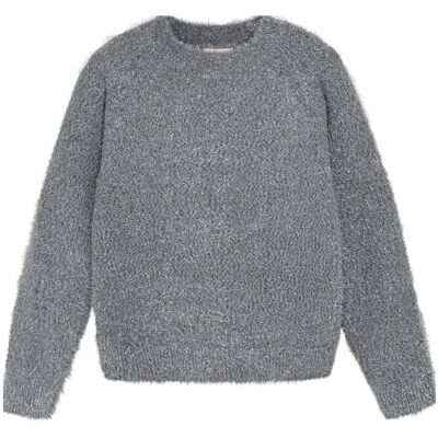Creamie Pullover Knit Glitter 104\110 Grey 104\110 Creamie Pullover Knit Glitter 104\110 Grey 104\110