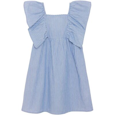 Creamie Dress Woven Stripe 122 Blue 122 Creamie Dress Woven Stripe 122 Blue 122