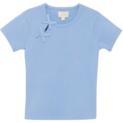 Creamie T-Shirt Ss Rib 134 Blue 134 Creamie T-Shirt Ss Rib 134 Blue 134