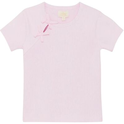 Creamie T-Shirt Ss Rib 134 Pink 134 Creamie T-Shirt Ss Rib 134 Pink 134