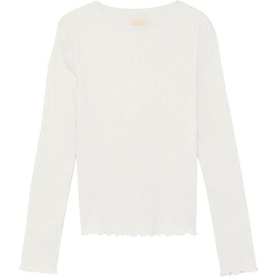 Creamie T-Shirt Ls Modal 116 White 116 Creamie T-Shirt Ls Modal 116 White 116