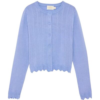 Creamie Cardigan Pointelle 104 Blue 104 Creamie Cardigan Pointelle 104 Blue 104