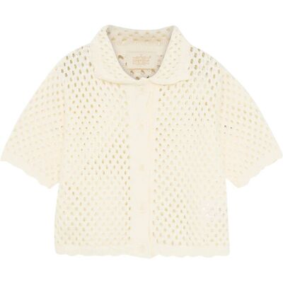 Creamie Cardigan Ss Cotton 134 Cream 134 Creamie Cardigan Ss Cotton 134 Cream 134