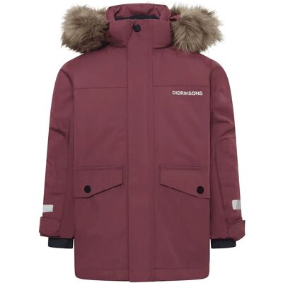 Didriksons Bjärven Kids Parka 4 122 Red 122 Didriksons Bjärven Kids Parka 4 122 Red 122