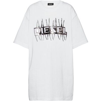 Diesel Tjustj11 Over T-Shirt 104 White 104 Diesel Tjustj11 Over T-Shirt 104 White 104