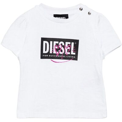 Diesel Tridgeb T-Shirt 74 White 74 Diesel Tridgeb T-Shirt 74 White 74