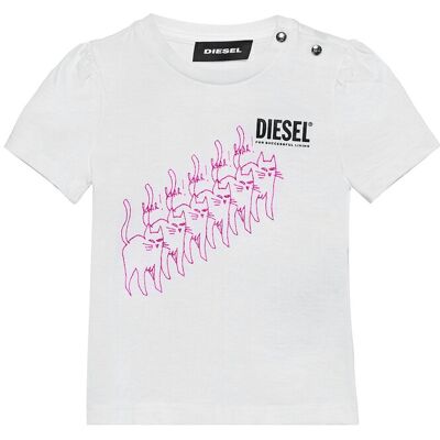 Diesel Tloppib T-Shirt 62 White 62 Diesel Tloppib T-Shirt 62 White 62