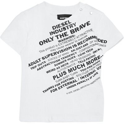 Diesel Tdiegos3B Maglietta 80 White 80 Diesel Tdiegos3B Maglietta 80 White 80
