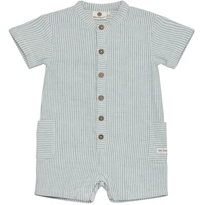 En Fant Playsuit Muslin Stripe 68 Blue 68 En Fant Playsuit Muslin Stripe 68 Blue 68