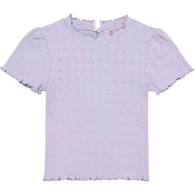En Fant T-Shirt Ss Pointelle 98 Purple 98 En Fant T-Shirt Ss Pointelle 98 Purple 98