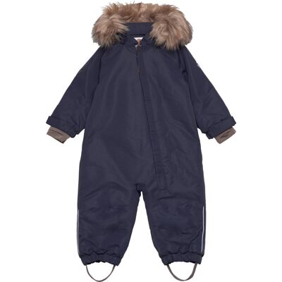 En Fant Baby Snowsuit W. Fake Fur 74 Navy 74 En Fant Baby Snowsuit W. Fake Fur 74 Navy 74