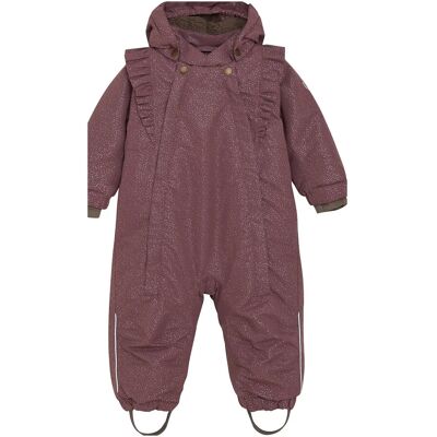 En Fant Baby Snowsuit W. Frills 74 Red 74 En Fant Baby Snowsuit W. Frills 74 Red 74