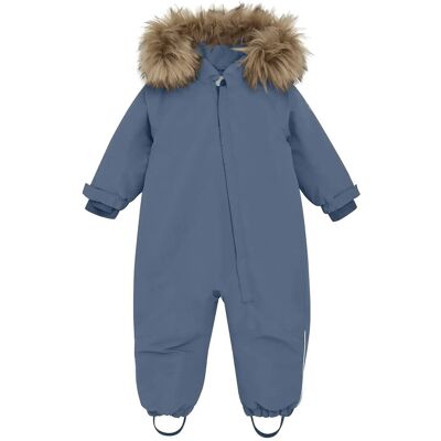 En Fant Baby Snowsuit W. Fake Fur 80 Blue 80 En Fant Baby Snowsuit W. Fake Fur 80 Blue 80