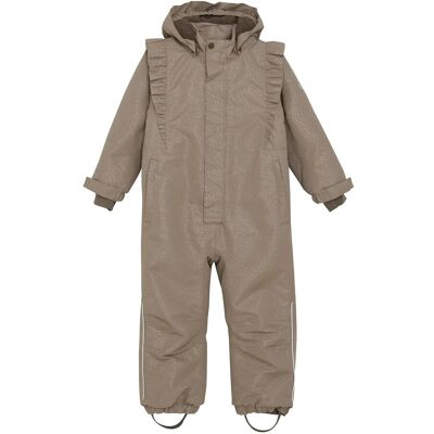En Fant Snowsuit W. Frills 98 Beige 98 En Fant Snowsuit W. Frills 98 Beige 98
