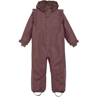 En Fant Snowsuit W. Frills 98 Purple 98 En Fant Snowsuit W. Frills 98 Purple 98