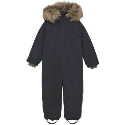 En Fant Snowsuit W. Fake Fur 104 Black 104 En Fant Snowsuit W. Fake Fur 104 Black 104