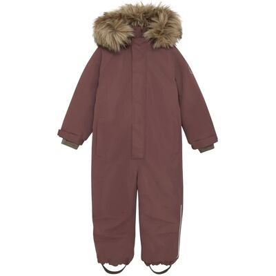 En Fant Snowsuit W. Fake Fur 98 Purple 98 En Fant Snowsuit W. Fake Fur 98 Purple 98