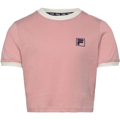 FILA Pratolino Cropped Ringer T-Shirt 110-116 Pink 110-116 FILA Pratolino Cropped Ringer T-Shirt 110-116 Pink 110-116